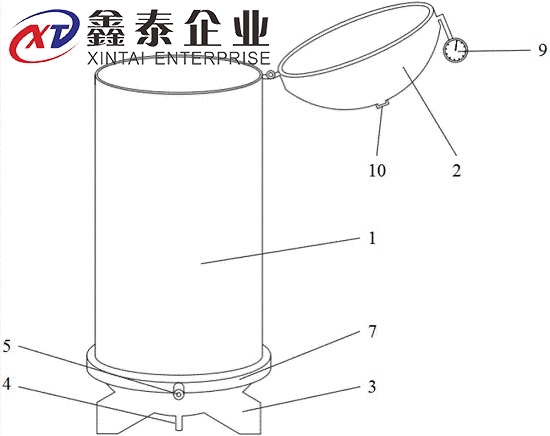 立式橡膠硫化罐結構圖